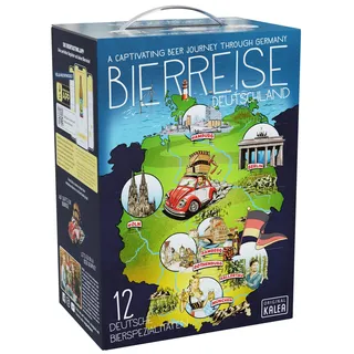 Kalea | Bierkalender | ausgewählte Bierspezialitäten aus Deutschland | im praktischen Geschenkskarton | Biergeschenk für alle Bierliebhaber (12 x 0,33l)