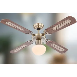 bmf-versand Deckenventilator 166069163 60 cm Deckenventilator Braun