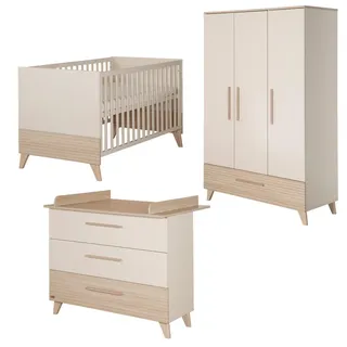 roba Babyzimmer-Set, Kaschmir, Holz, 4 Schubladen, 118x190x52 cm, Babymöbel, Babyzimmer-Sets