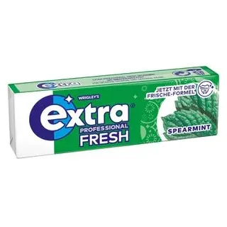 Wrigley's Extra Extra Professional Fresh, Spearmint, 10 Sticks