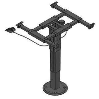 Ilse Technik Liftgestell mit Verdrehung und Verschiebung, höhenverstellbar 355-735mm