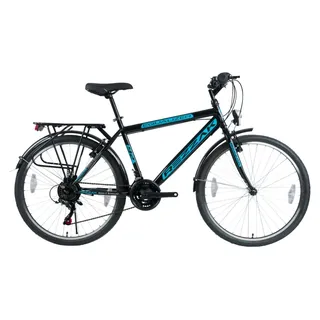 26"Zoll Herrenfahrrad CITY-BIKE jungenfahrrad 21G HERREN RAD BLAU NEU