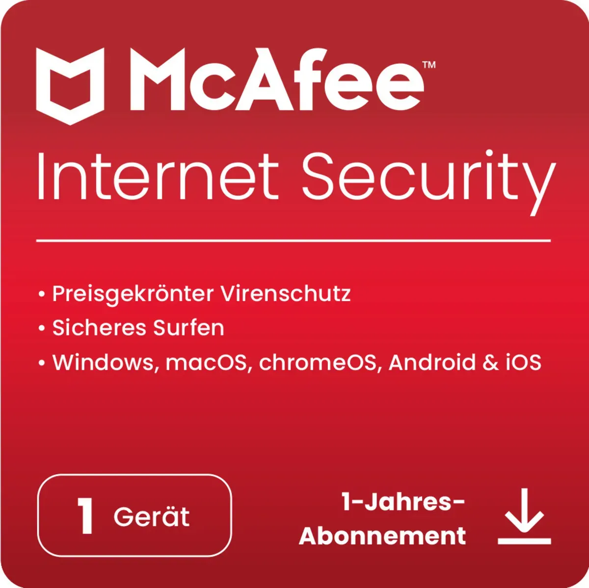 McAfee Internet Security [1 Gerät - 1 Jahr]