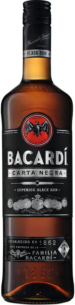 Bacardí Carta Negra Black Rum 37,5% 0,7 Liter