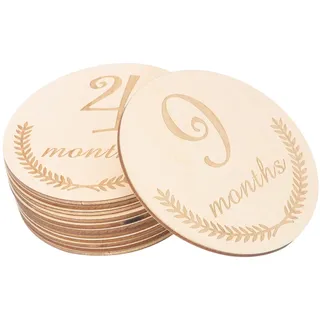 Babykarten Aus Holz für Neugeborene Bindungen Baby-monatskarten-Set Aus Holz