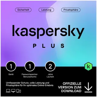 Kaspersky Lab Kaspersky Plus 2025 1 Gerät / 2 Jahre ESD