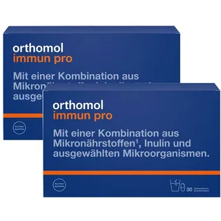 2x Orthomol Immun pro Granulat/Kapseln Kombipack. 2x30 St Granulat