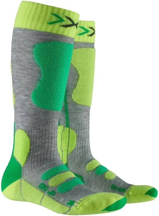 X-SOCKS® Ski Junior 4.0 mid grey/green M