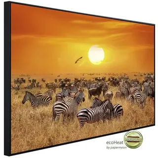 Papermoon Infrarotheizung »EcoHeat - Afrikanische Antilopen und Zebras«, Matt-Effekt - bunt
