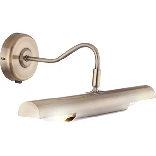 Wandlampe LED Bilderleuchte Wandhalterung Landhaus Stil Alt Messing Wandleuchte Wandstrahler, Flur Wohnzimmer Schlafzimmer