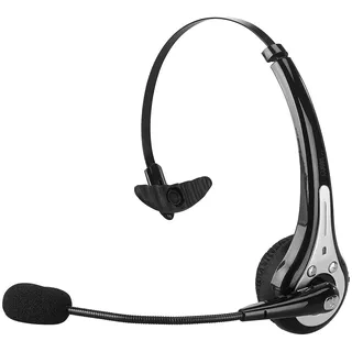 Callstel BT Headset: Profi-Mono-Headset mit Bluetooth, Geräuschunterdrückung, 10-Std.-Akku