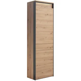 VOLEO Garderobenschrank 60x200x38 schwarz