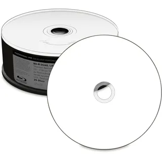 MediaRange BD-R DL, 50 GB, Blu-ray-Rohlinge - 6fach, 25 pack (25 x), Optischer Datenträger