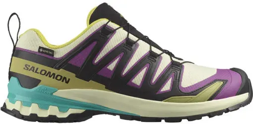 Salomon XA PRO 3D V9 GTX M - Trailrunning Schuhe - Herren - Light Yellow/Black/Green - 10 UK