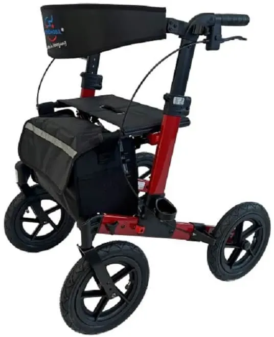 Trendmobil Outdoor Rollator Ektos weinrot
