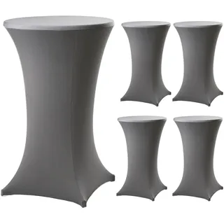 Trutzholm 5er Set Stehtischhusse Grau