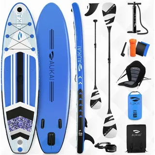 Aukai SUP Board 320 x 76 x 15 cm blau