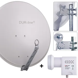 Dur-Line Select 75/80cm Komplettanlage Hellgrau Unicable 24TN - Hellgrau