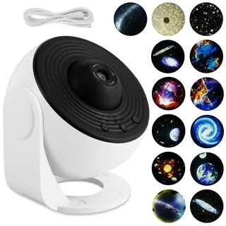 KTCINA 13 in 1 Sternenhimmel Projektor Planetarium Projektor Leiser Motor Galaxy Projector Einstellbarer Fokus mit Besonders Großem Bereich Projektor Galaxy Planetarium USB-Plug-in Skylight Projector