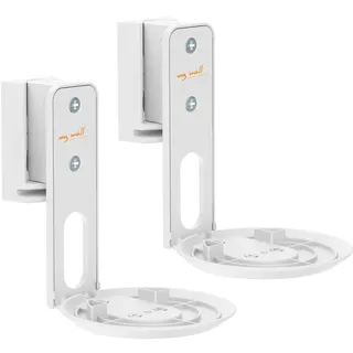 My Wall HS40WL Lautsprecher-Wandhalterung Drehbar, Neigbar, Weiß