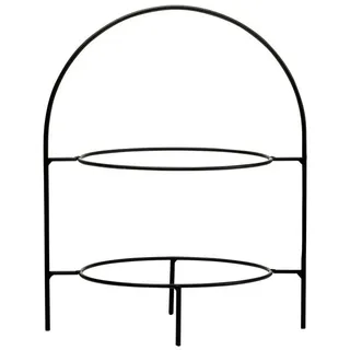 Ritzenhoff & Breker 2-stöckige Etagere Tjäna 28 cm Metall Schwarz