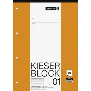 Brunnen Kieserblock A4 Lineatur 1 50 Blatt