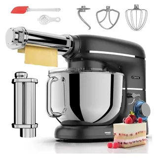 fentic Küchenmaschine mit Nudelmaschine schwarz