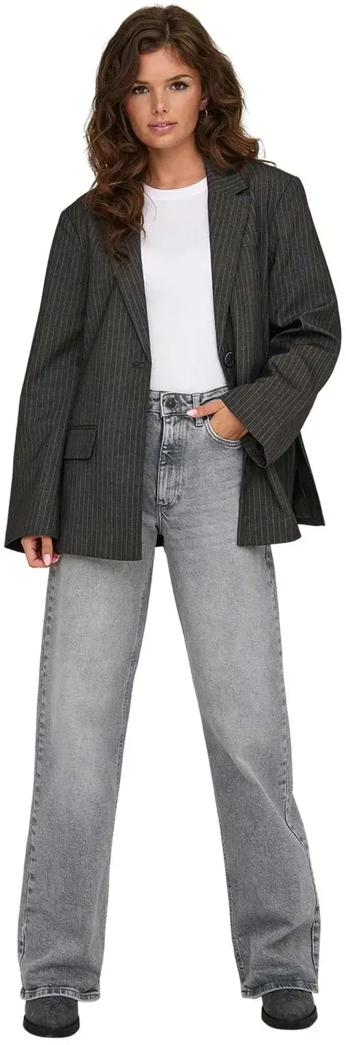 ONLY Jeans Juicy mit weitem Bein in Grau-W28 / L32