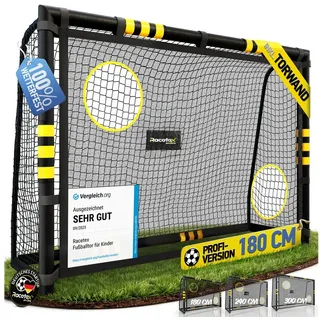 Racetex Fußballtor Schwarz 180 x 120 cm