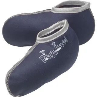 Playshoes Stiefel-Socke in Marine/Grau | Gr.: 28/29