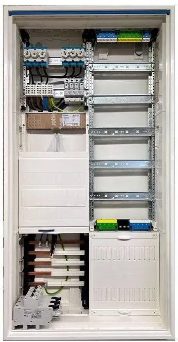 Hager Zählerschrank Typ 38 für Photovoltaik/PV, SLS, ÜSS, 2xD0 Abgang, 1xSLS 35A