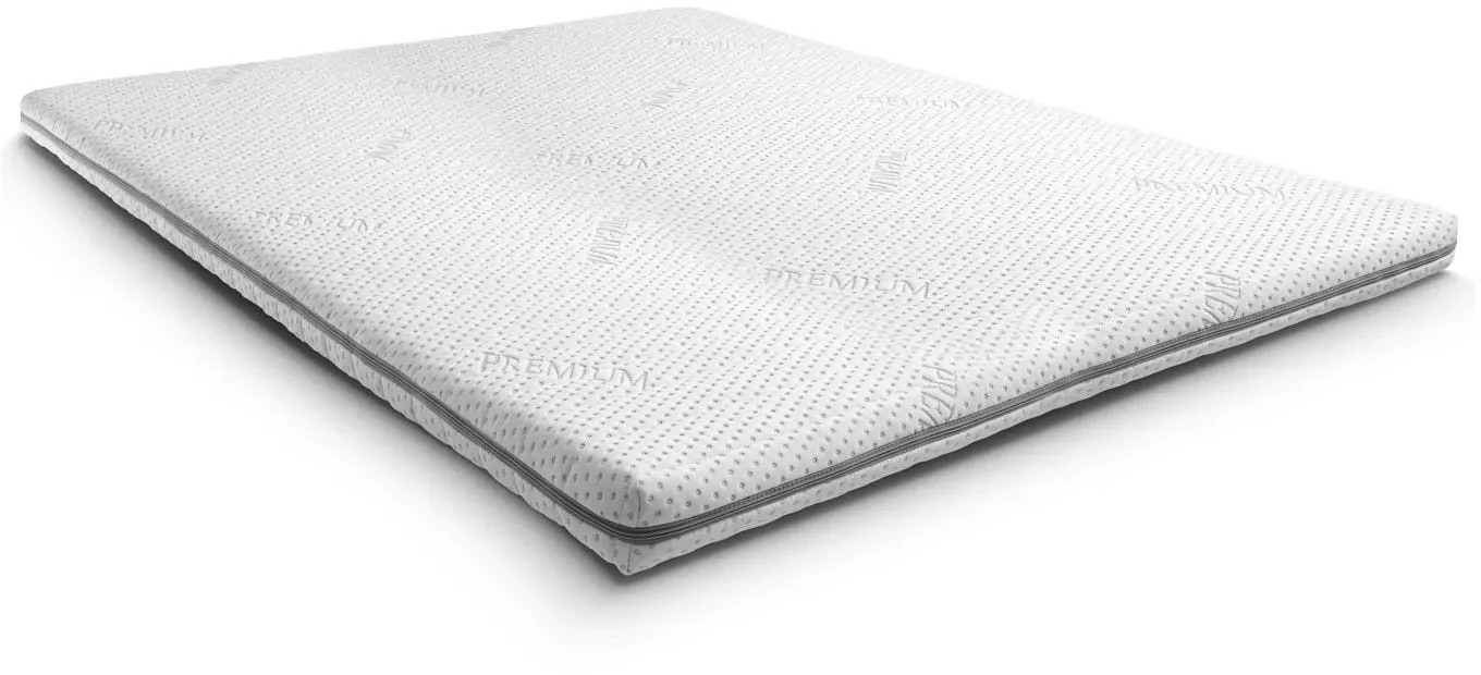 Kaltschaumtopper Supportho Premium Topper 140 x 200 cm H3, Höhe 9 cm, Härtegrad H3 mit antibakteriellem Bezug