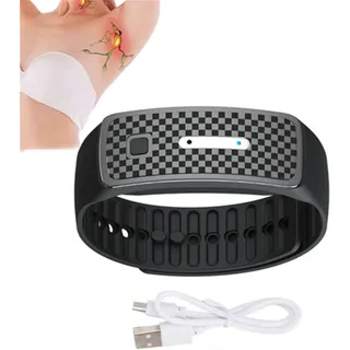 Matteo Ultraschall-Körperform-Armband, Lymphdrainage, magnetisches Armband mit Ring, fördert die Durchblutung, magnetisches Lymph-Detox-Armband für alle Männer und Frauen (weiß)