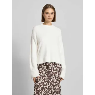 Regular Fit Strickpullover mit Label Stitching Modell 'SFURRYNA', Weiss, L