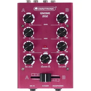 Omnitronic GNOME-202 Mini-Mixer Rot