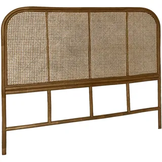 sweeek - Kopfteil aus dunklem Rattan und Rohrgeflecht - Sumatra