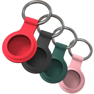 JT Berlin 10810 AirTag Schlüsselanhänger Schwarz, Rot, Grün, Pink