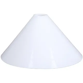H4L Schusterglas Weiß Lampenschirm rund Ø 203mm Ersatzglas Schusterschirm Glasschirm Lampenglas