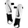Fußball-Schienbeinschoner White/Black/Black XL