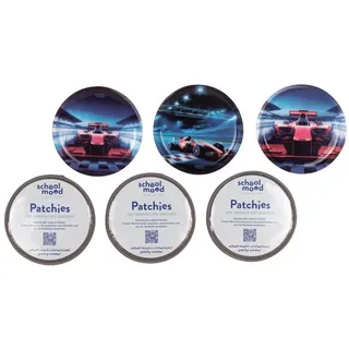 School-Mood Patchy-Set Rennwagen
