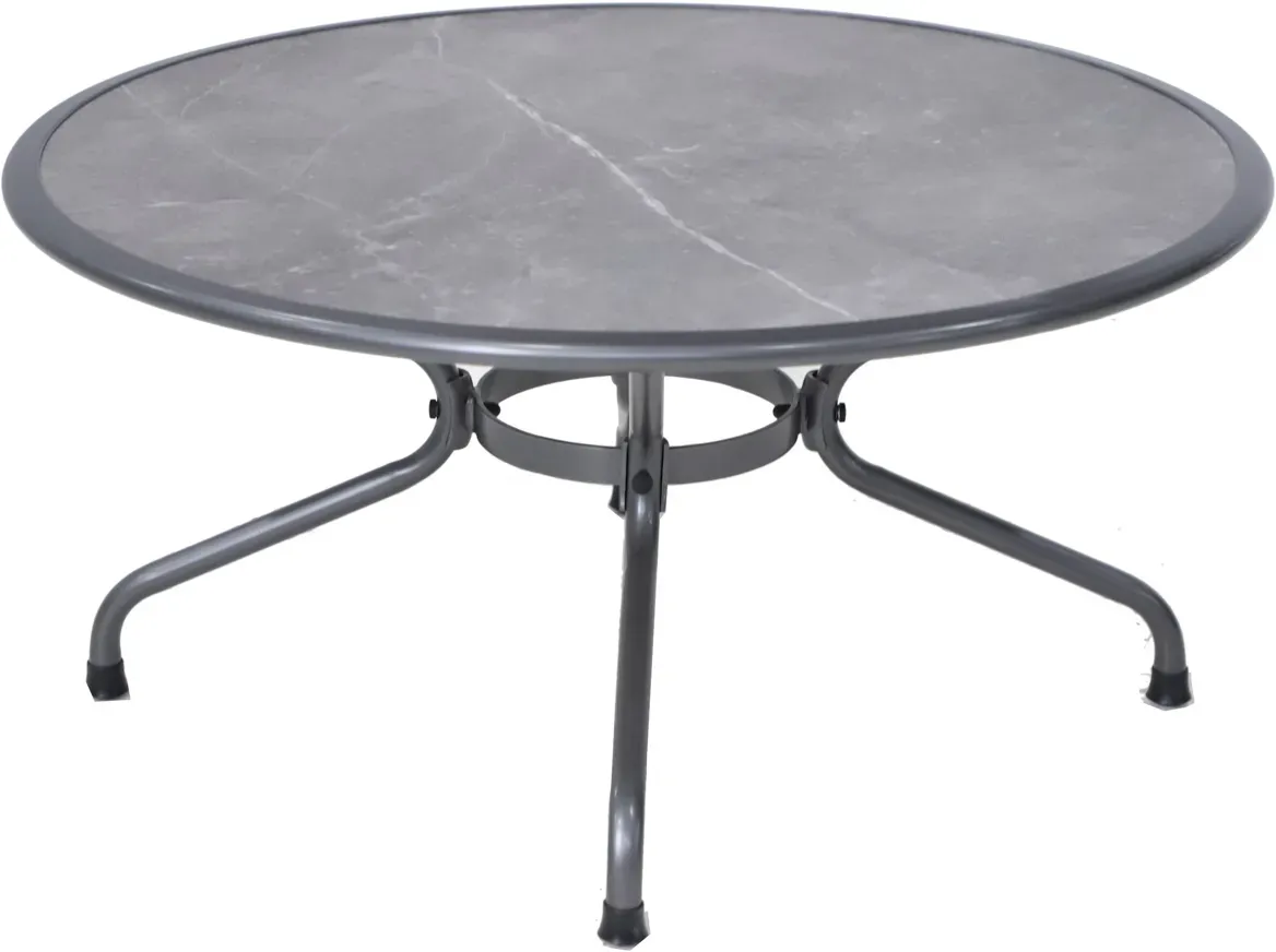Royal Garden Verso Gartentisch Stahl/Fairstone Iron Grey Ø110x73,5 cm