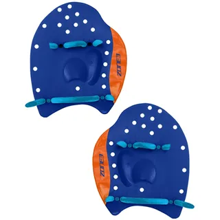 ZONE3 Power Stroke Schwimm-Handpaddel, blau/rot, L
