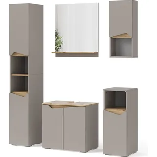 Vicco Marelle 5-tlg. Greige/Artisan-Eiche