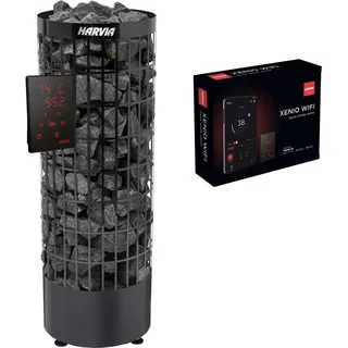 Harvia Cilindro XE 9 kW Black Steel Saunaofen mit Xenio Steuerung inkl. WiFi Paket