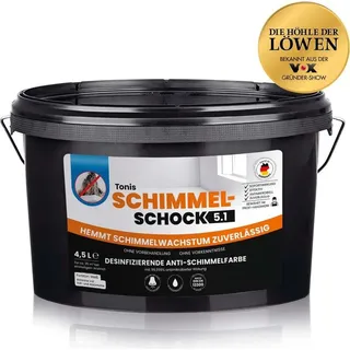 tonis Schimmelschock 4,5 Liter Anti-Schimmel-Farbe 99,999% desinfizierend