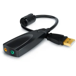 Aplic USB-Soundkarte extern, Virtual 7.1 Surround, Windows 10 & Mac OS X kompatibel