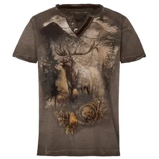 Hangowear Trachtenhemd Trachtenshirt Kind - DIETRICH KIDS - braun braun 134/140