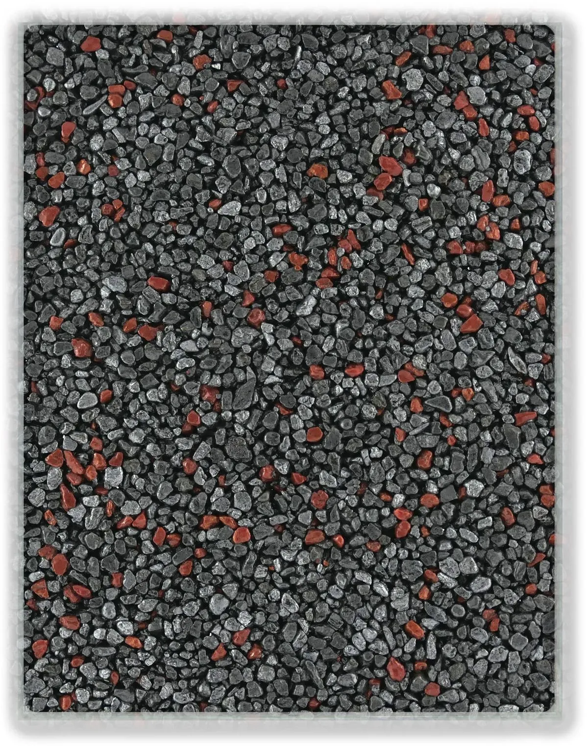 Terralith Farbmuster Metallic Steinteppich -metallic mix 305-, Körnung: mittel (4-6 mm)