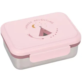 Lässig Kinder Brotdose Edelstahl Lunchbox Frühstücksbox nachhaltig Kindergarten Schule/Adventure Tipi