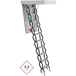 Minka Bodentreppe Elegance 120 cm x 60 cm wärmegedämmt U-Wert 1,1 Raumhöhe bis 300 cm